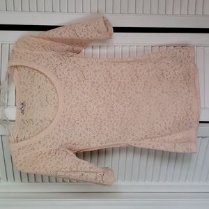 Express sheer lace top